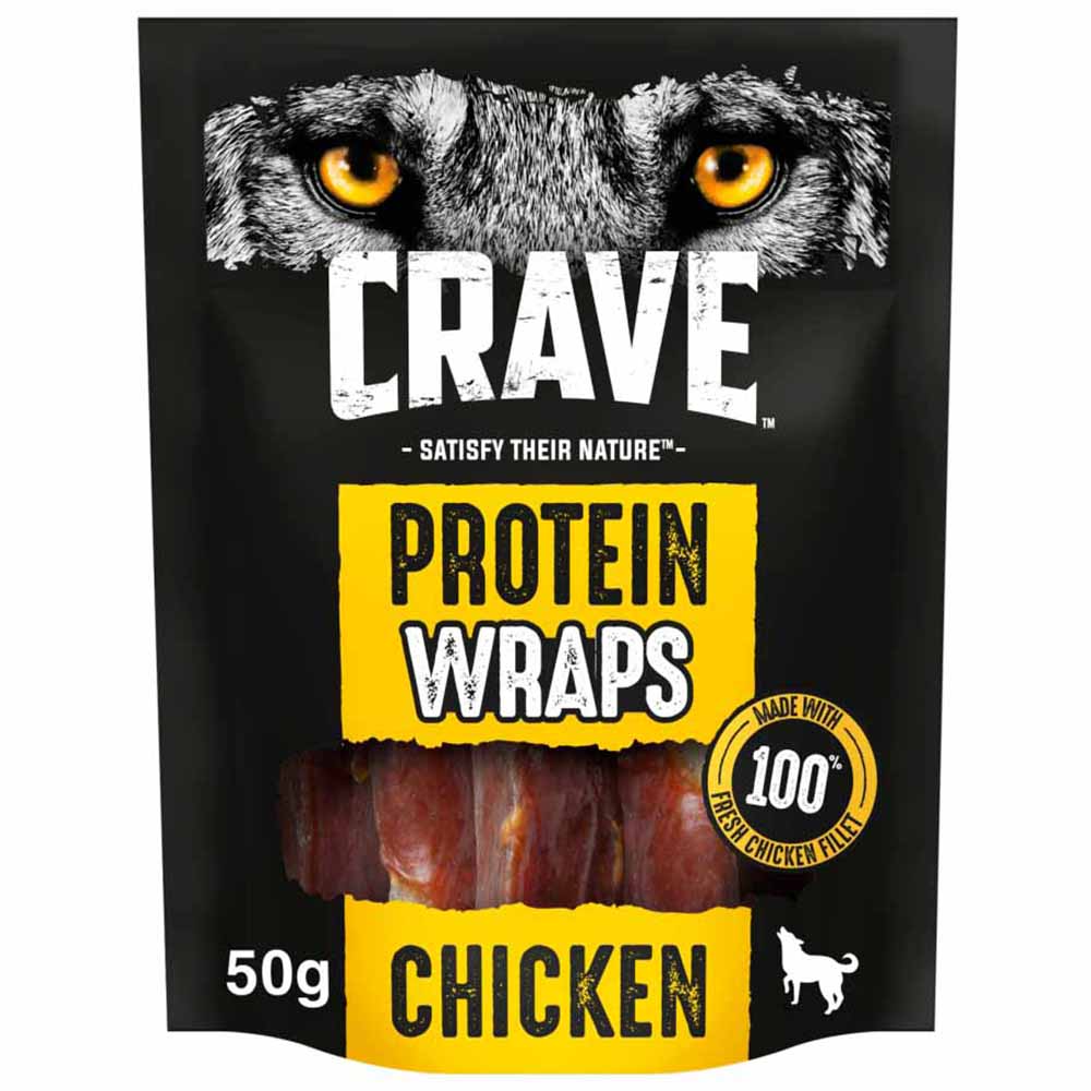Crave Chicken Wrap Adult Dog Treat 50g Image 1