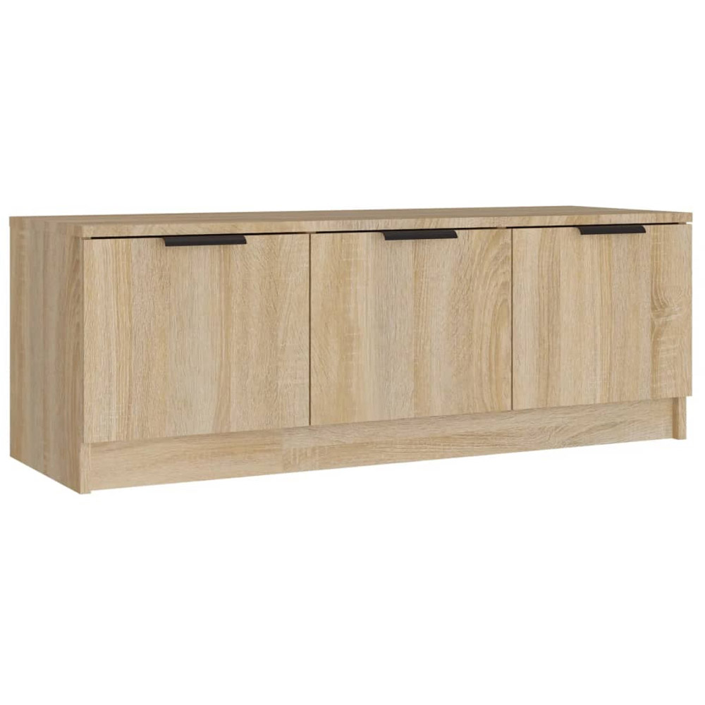 vidaXL 3 Door Sonoma Oak TV Cabinet Image 2