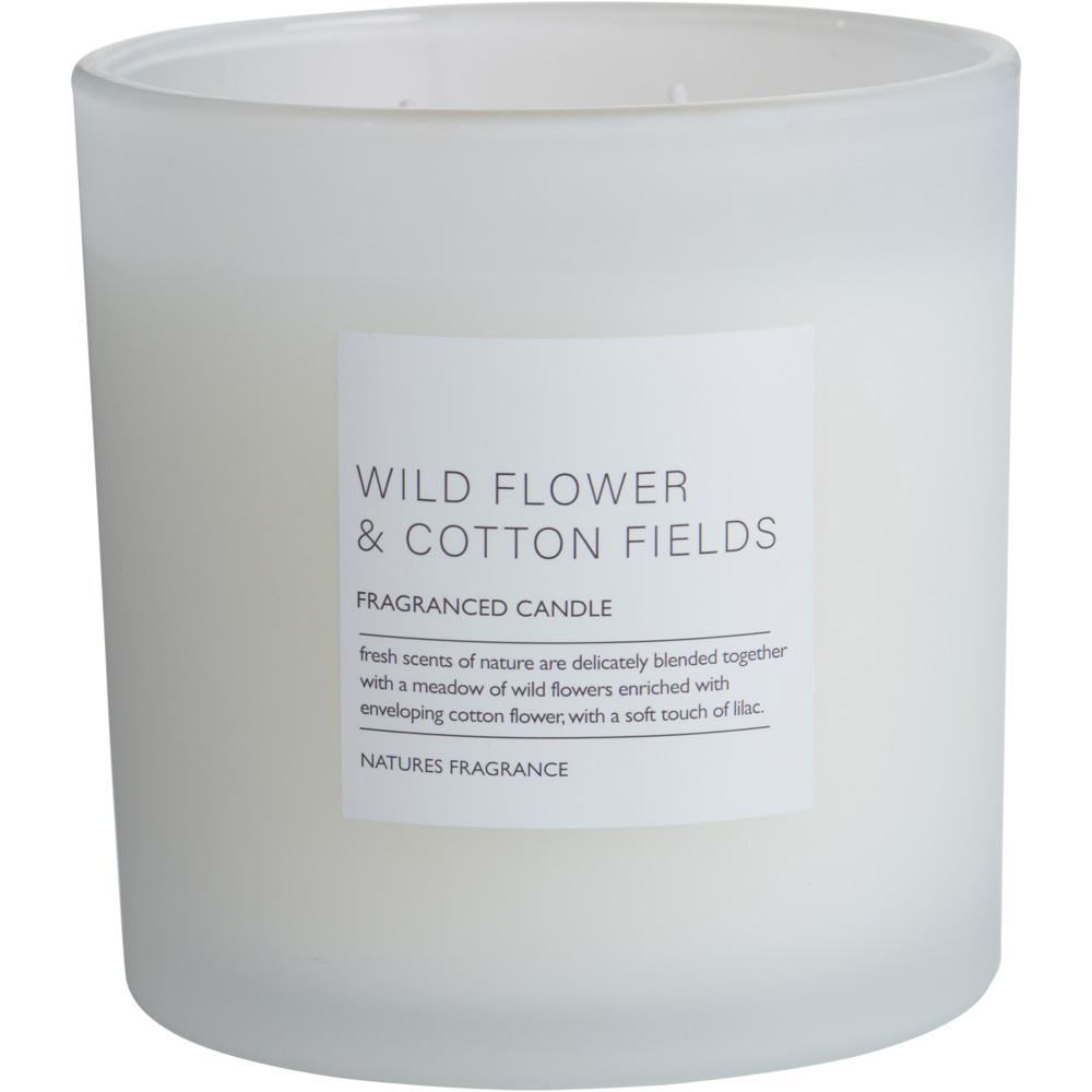 Nature's Fragrance Wildflower and Cotton Field Jar Candle Large Image 1