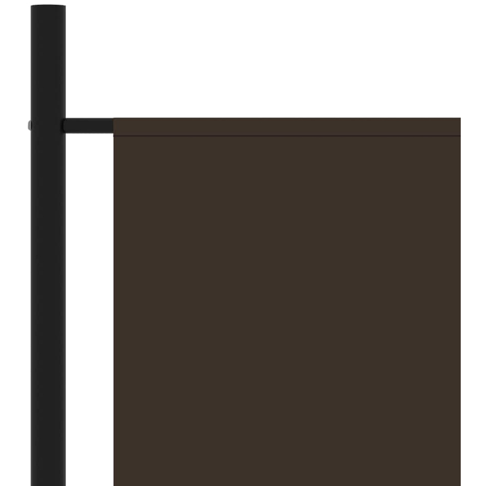 vidaXL Brown Panel Room Divider 175 x 180cm Image 4