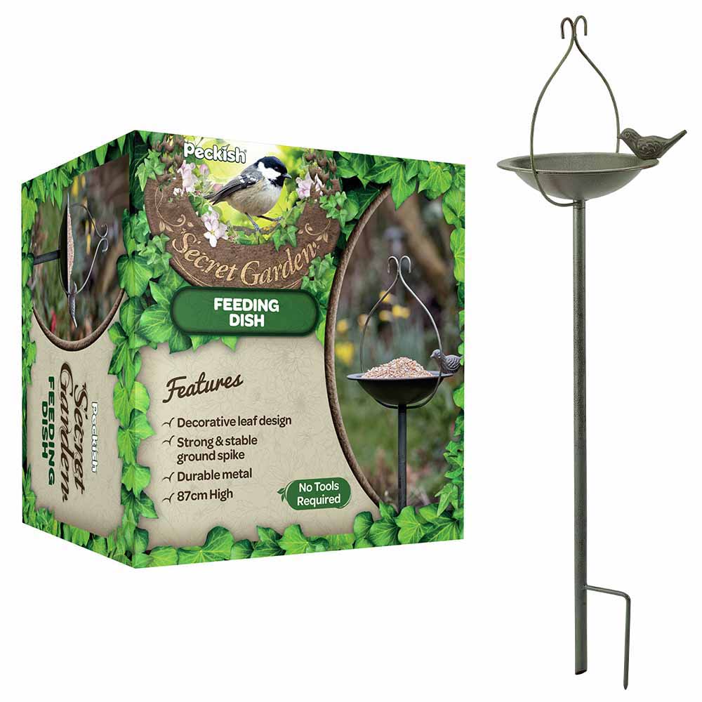 Peckish Secret Garden Wild Bird Feeding Dish 87cm  - wilko