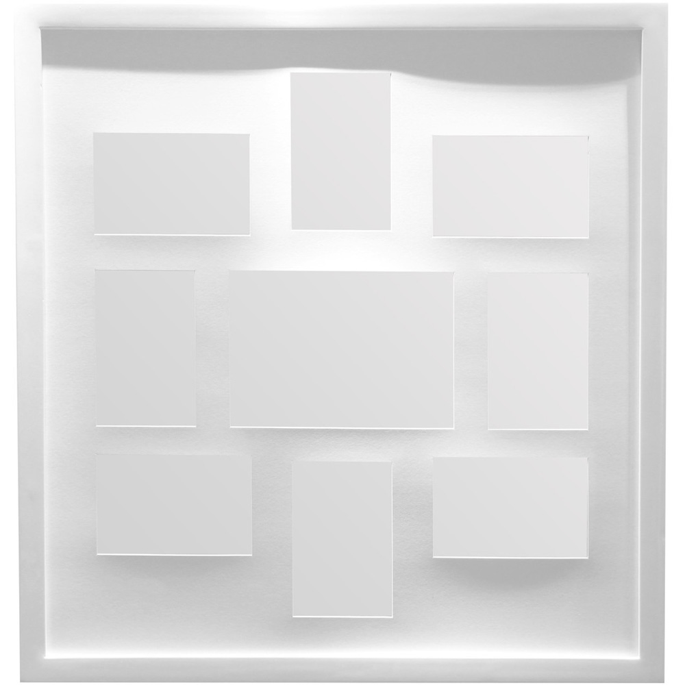 Premier Housewares White 9 Photo Multi Photo Frame Image 1