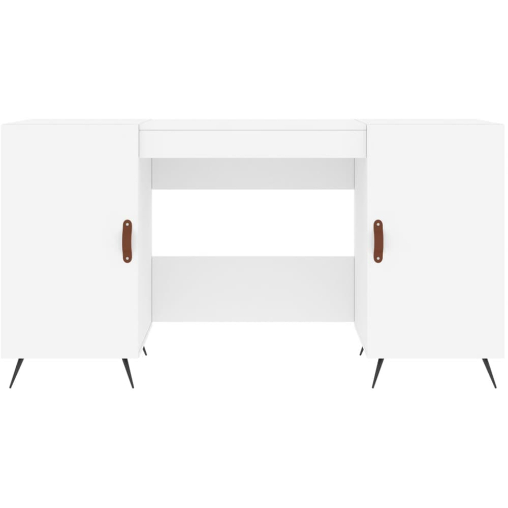 vidaXL 2 Door Computer Desk White Image 6