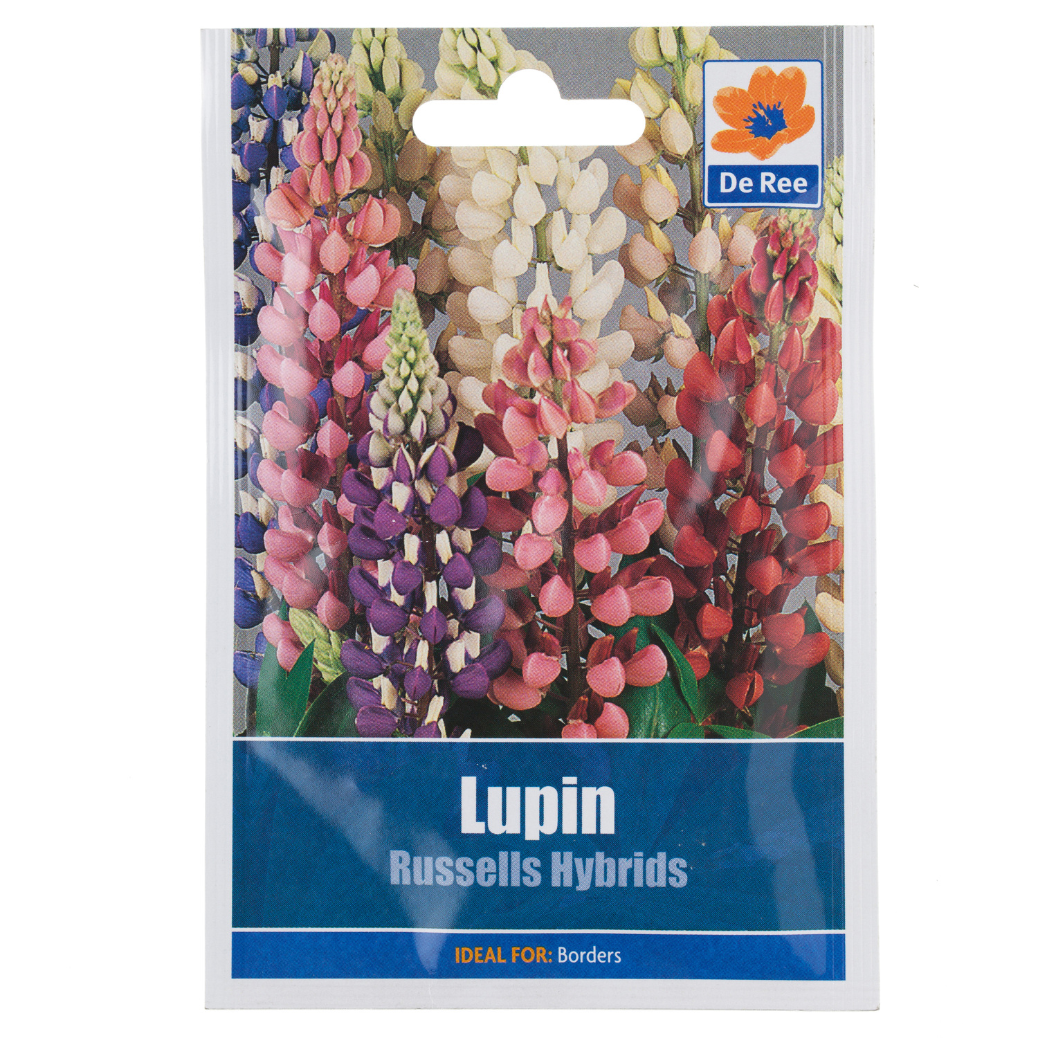 Lupin Russells Hybrids Seed Packet Image