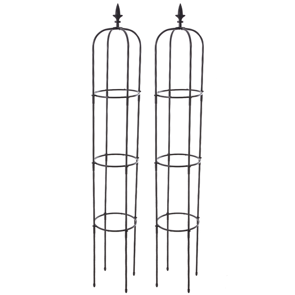 Living and Home Obelisk Garden Trellis 2 Pack Image 1