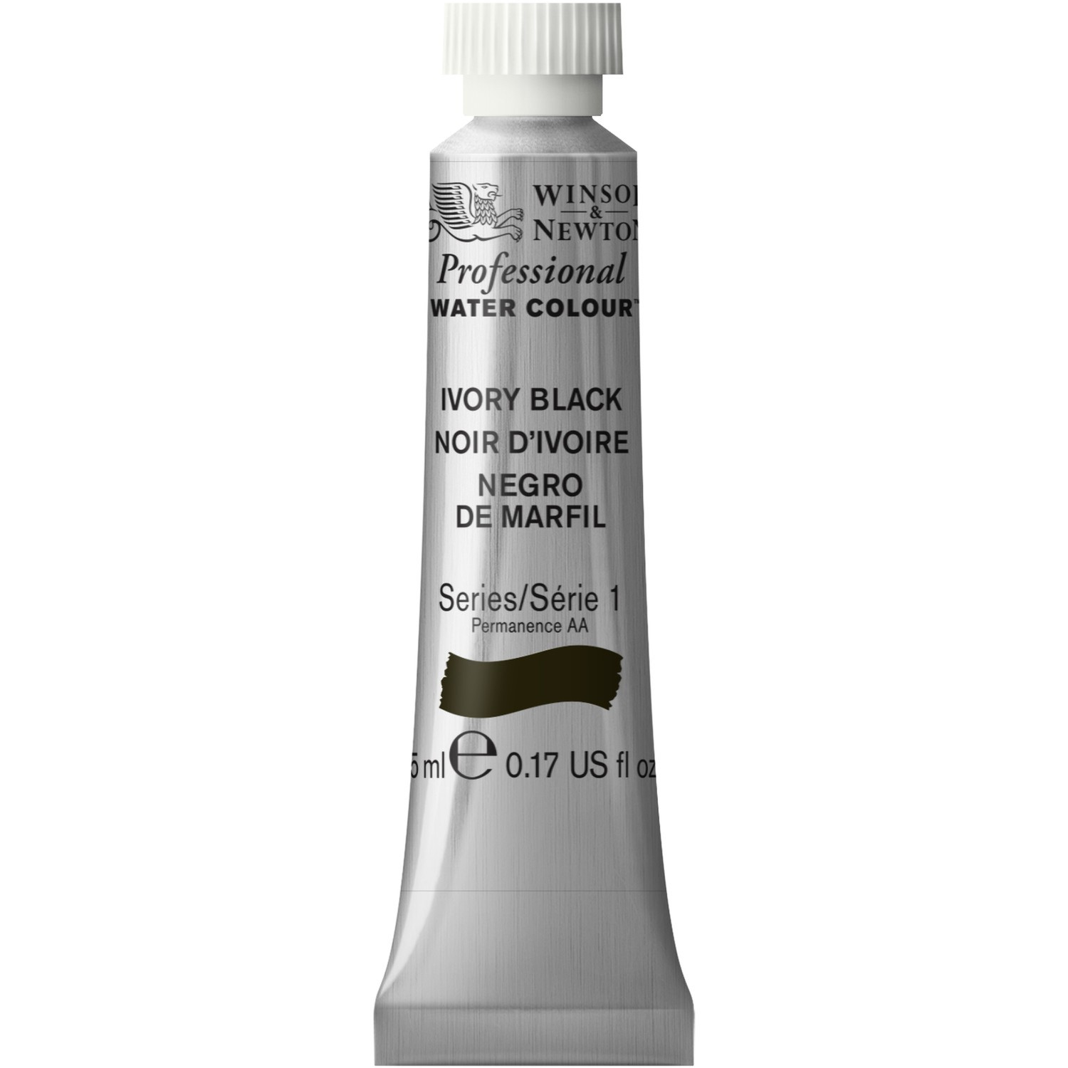 Winsor and Newton 5ml Professional Watercolour Paint - Ivory Black Image 1