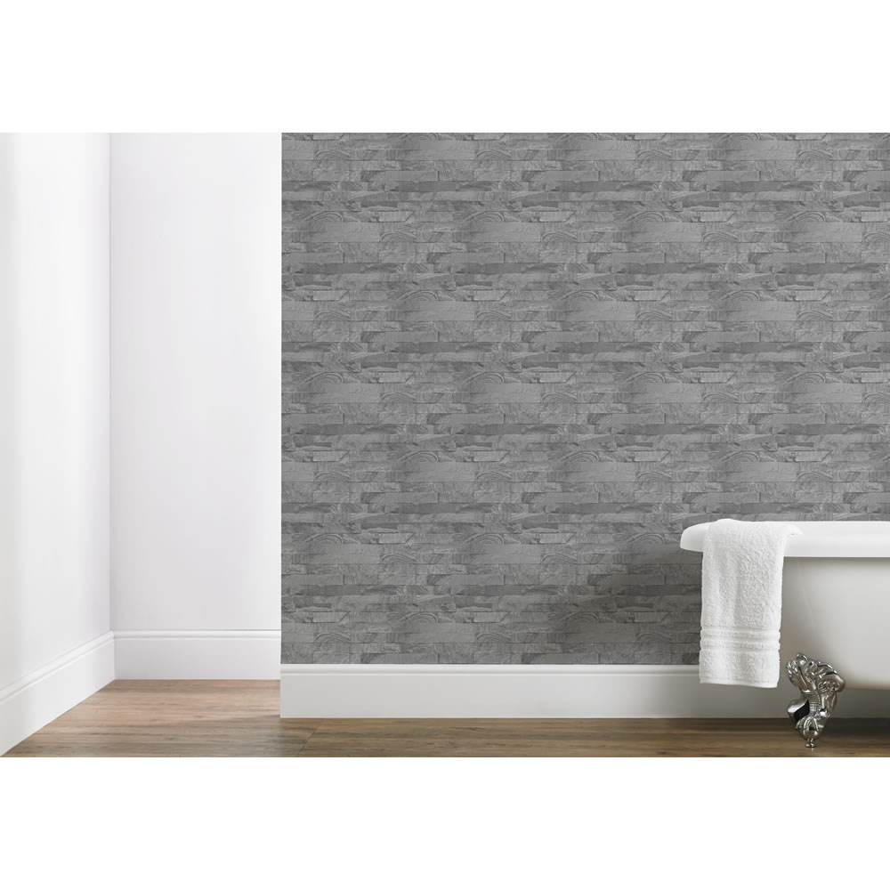 Superfresco Wallpaper Easy New Brick Grey Wilko
