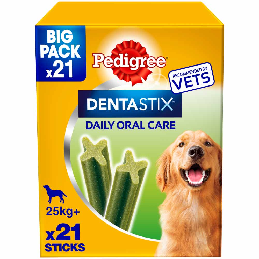 Pedigree 21 Pack Dentastix Fresh Adult Large Dog Treats 810g Image 1