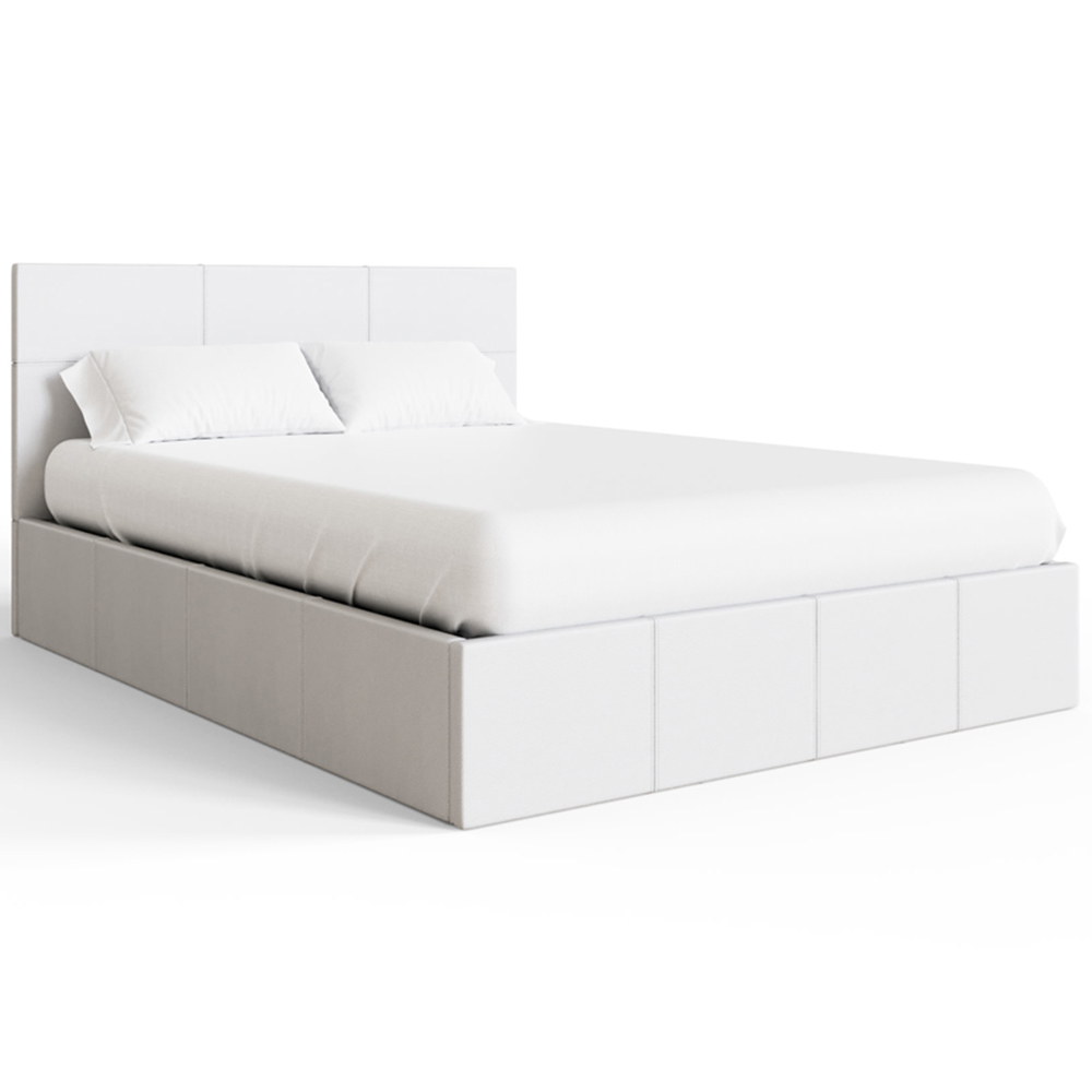 GFW Double White End Lift Ottoman Bed Image 3
