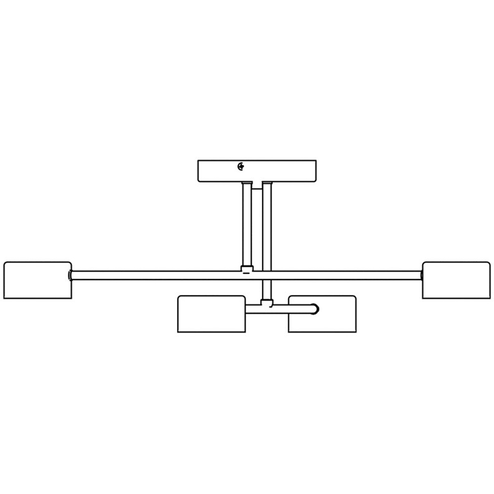 Emibig Halo 4 Light White GX53 Ceiling Light Image 8