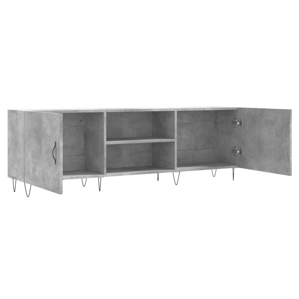 vidaXL 2 Door 2 Shelf Concrete Grey TV Cabinet Image 6