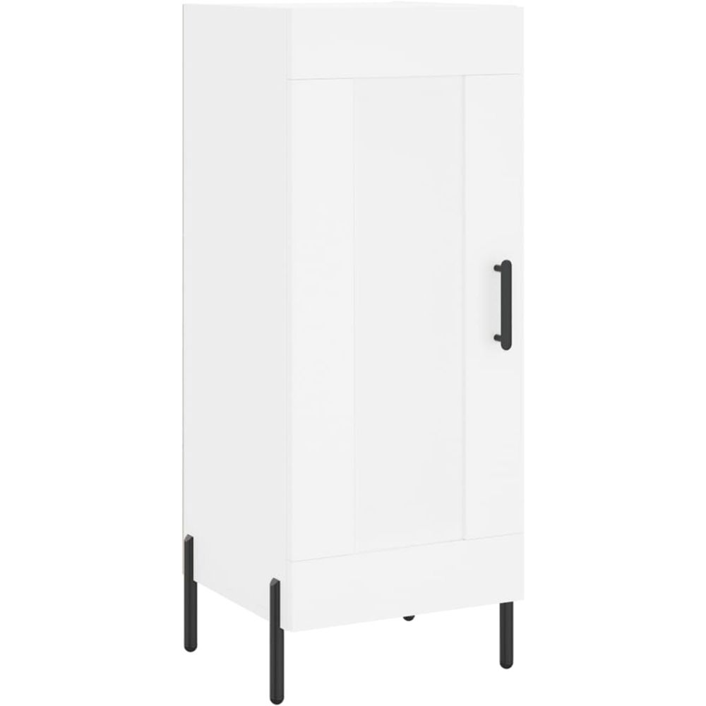 vidaXL 2 Door 6 Adjustable Shelf White Highboard with Metal Legs Image 5
