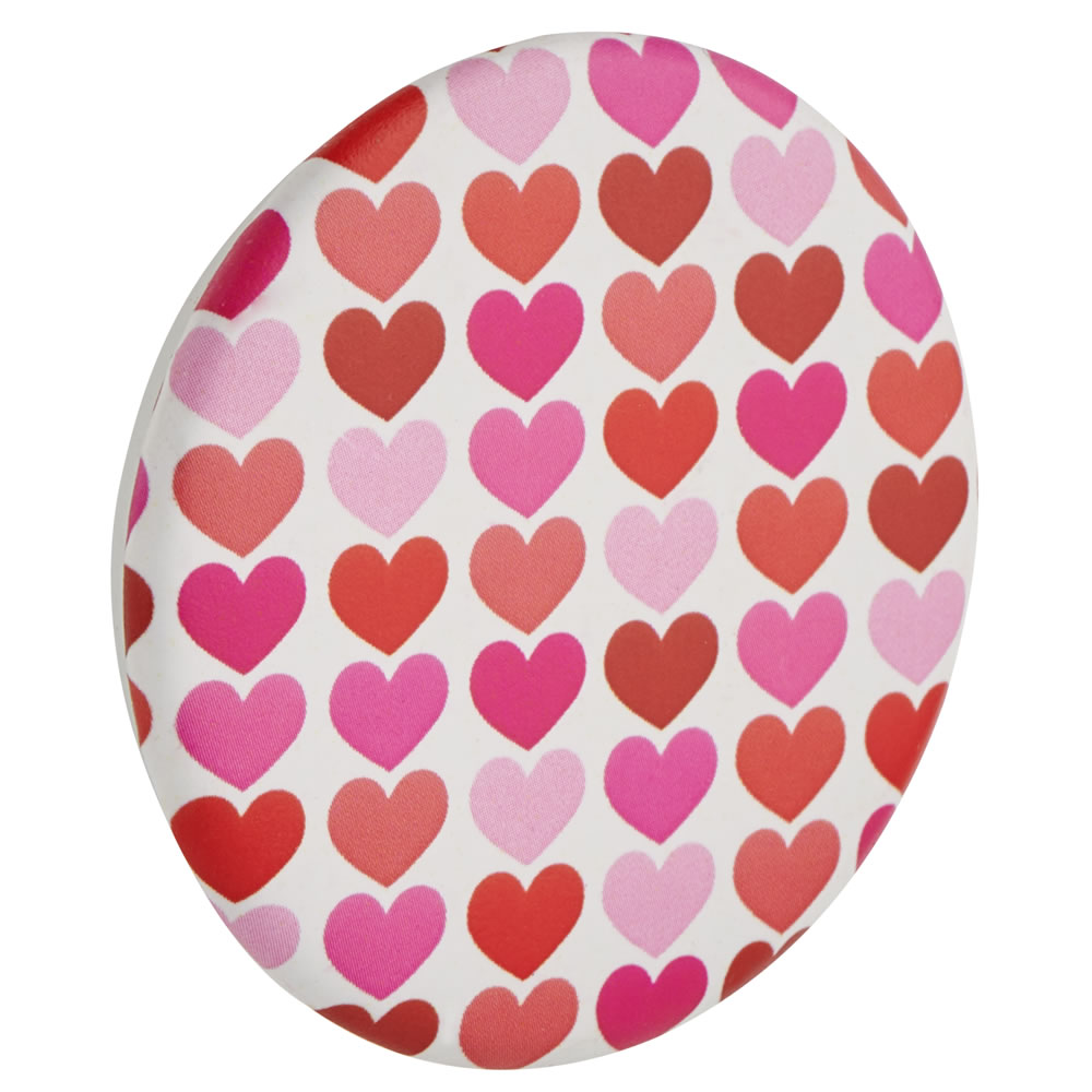 Wilko 50mm Pink Hearts Plastic Cabinet Knob 2 Pack | Wilko