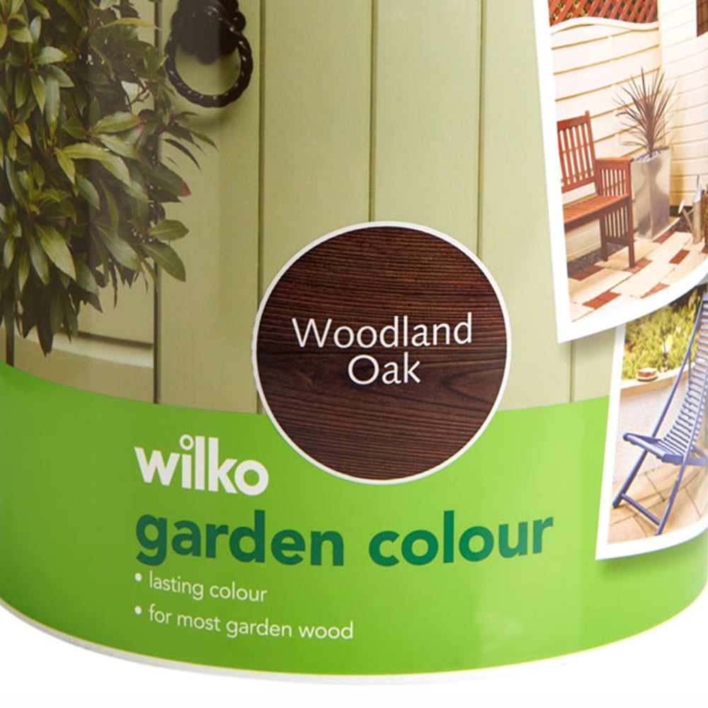 Wilko Garden Colour Woodland Oak Wood Paint 5L Image 3