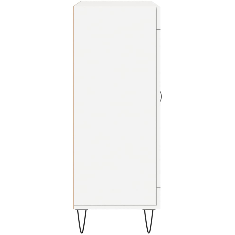 vidaXL 2 Glass Door White Sideboard Image 7