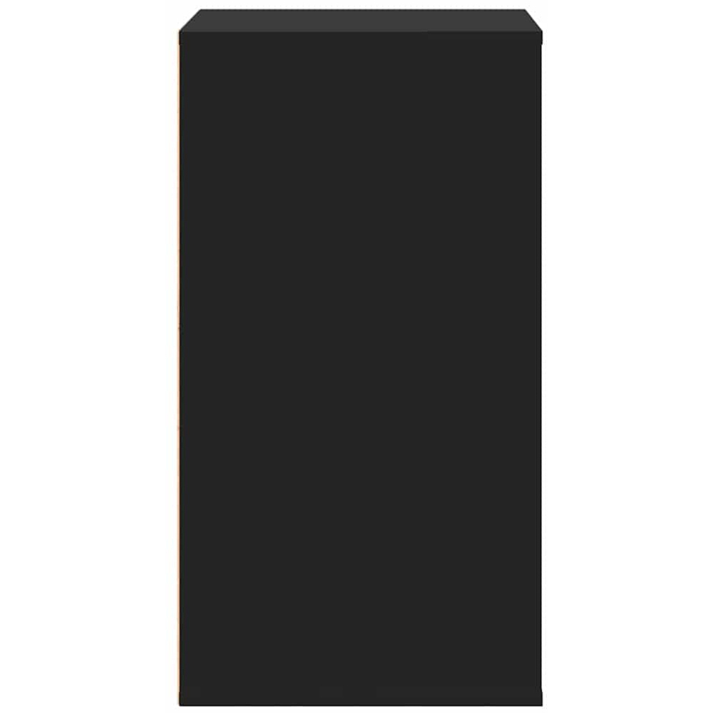 vidaXL 4 Drawer Black Wooden Chest of Drawers Image 5