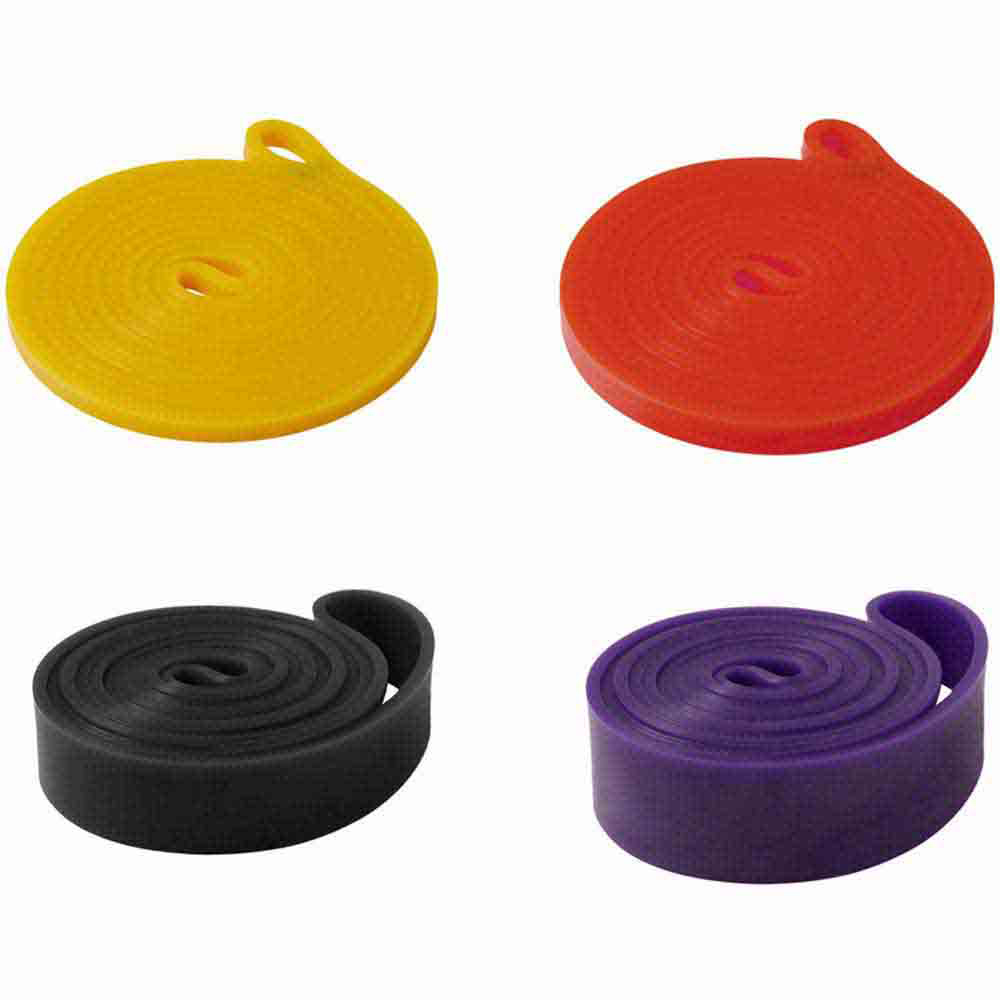 H&O Direct Colour Coded High Elasticity Non-Slip Resistance Band 4 Pack Image 1