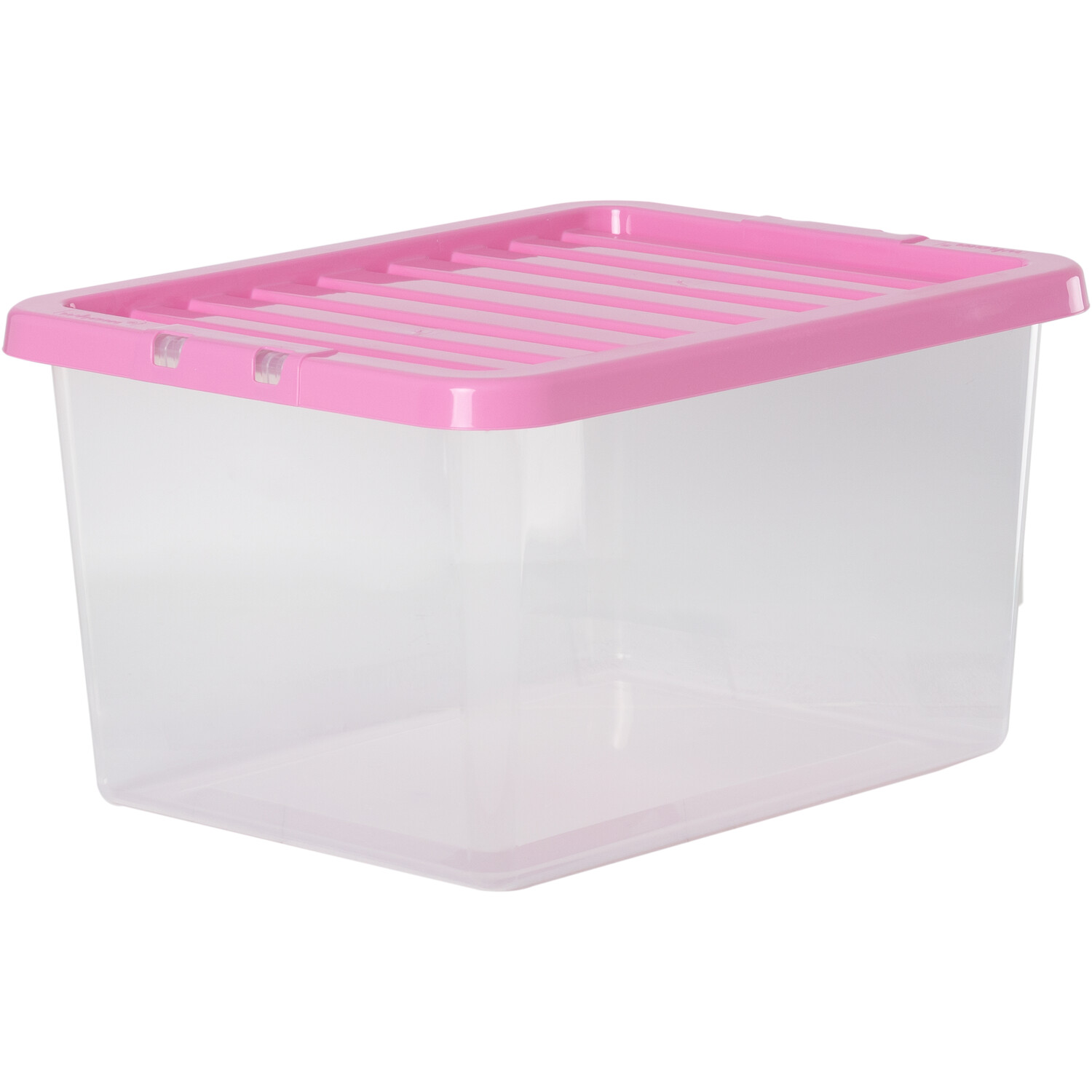 Wham Crystal Storage Box with Lid Pink Image 3