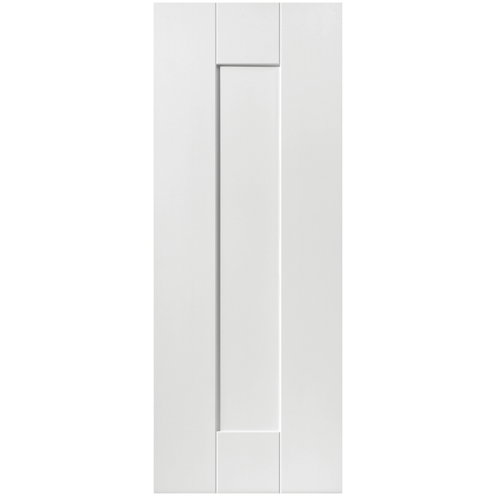 JB Kind Axis Shaker White Primed Internal Door 1981 x 838mm Image 1