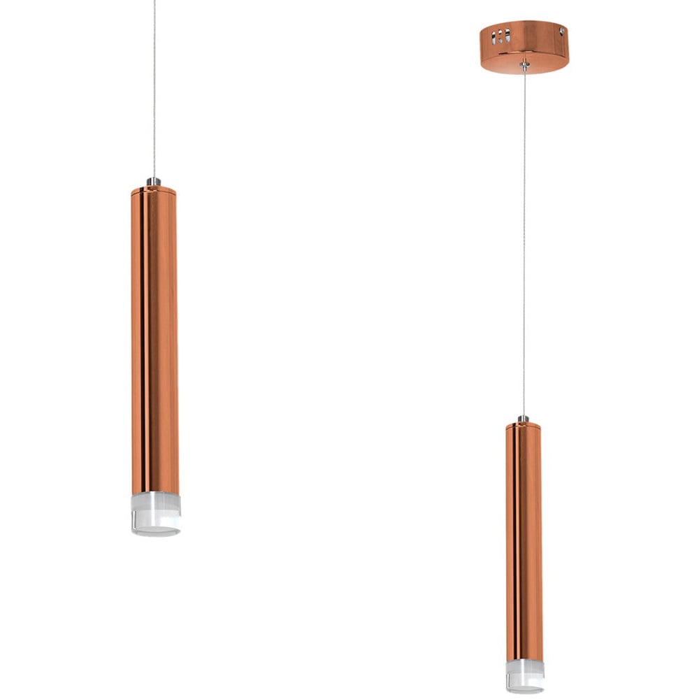 Milagro Copper Metallic LED Pendant Lamp 230V Image 2