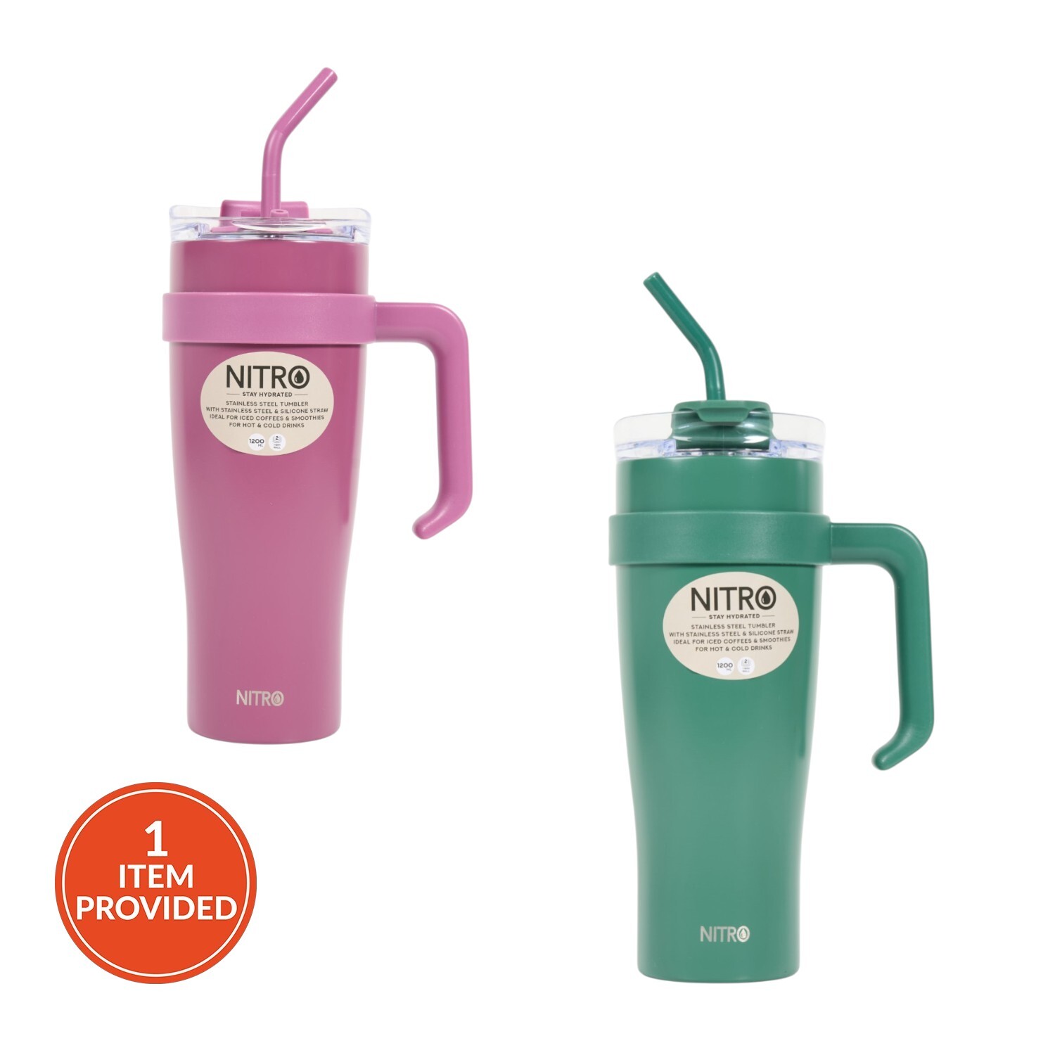 Nitro Premium Stainless Steel Jumbo Tumbler Image 7