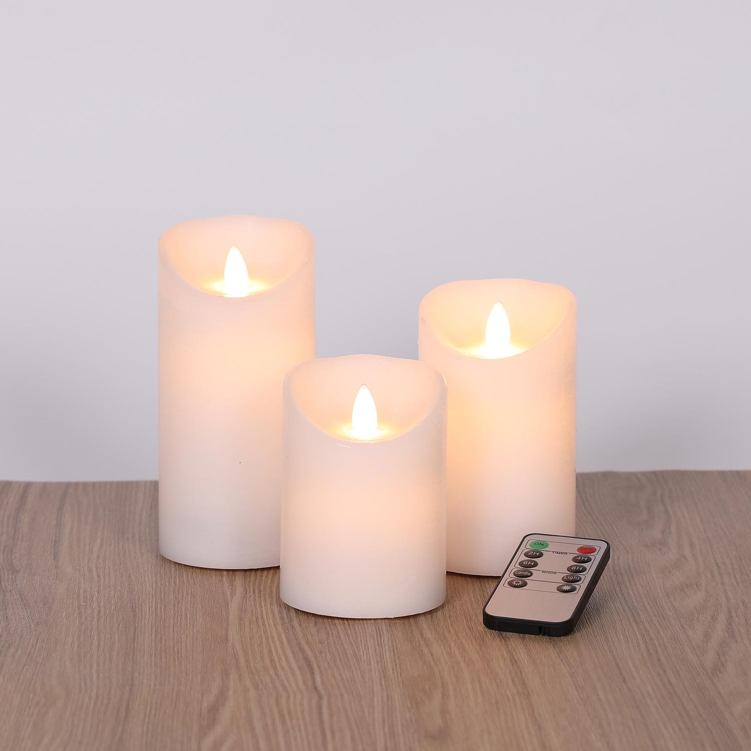 Cotton Fragranced LED Flameless Candles 3 Pack Image 2