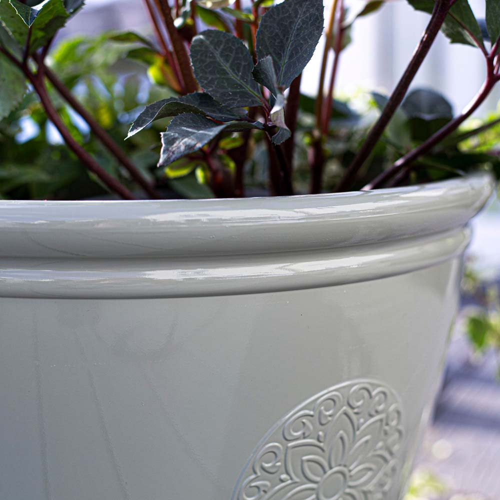 Plant Avenue Eden Emblem Grey Plant Pot 45cm Image 3