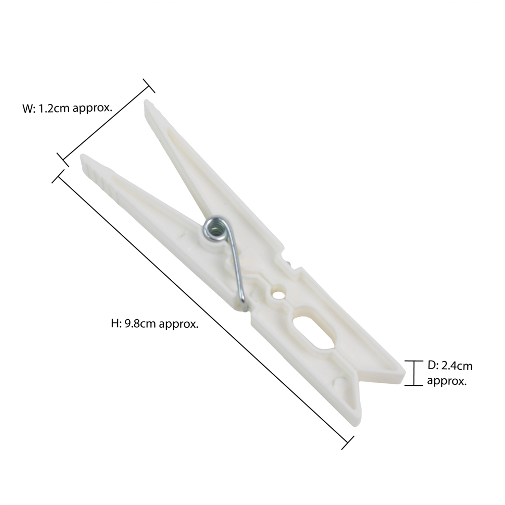 JVL Aqua JVL Large Peg Bag with 72 Plastic Pegs Image 7