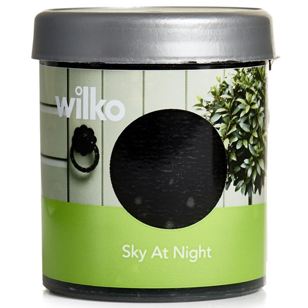 Wilko Garden Colour Sky At Night Exterior Paint Tester 75ml Image
