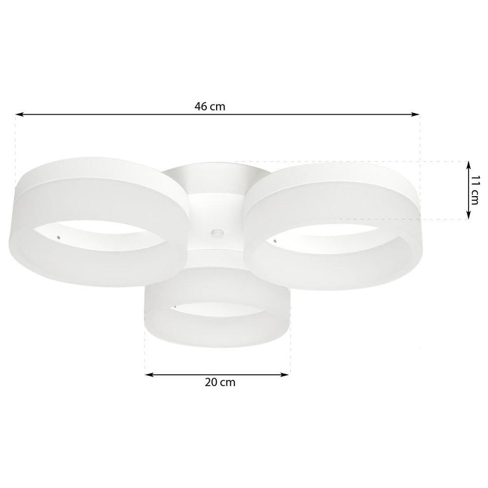 Milagro Ring White LED Ceiling Lamp 230V Image 5