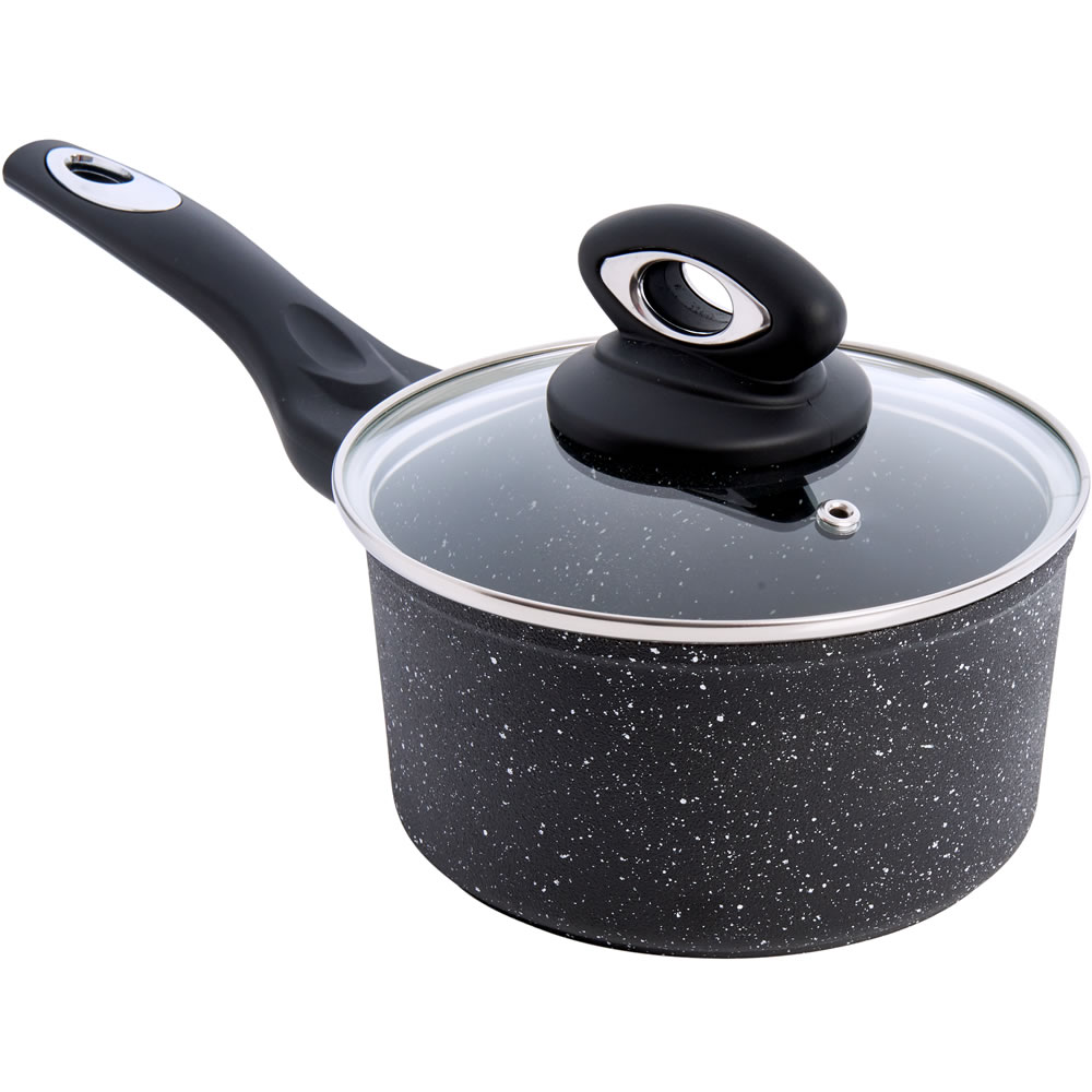 Wilko Aluminium Shot Blast Saucepan 16cm Wilko