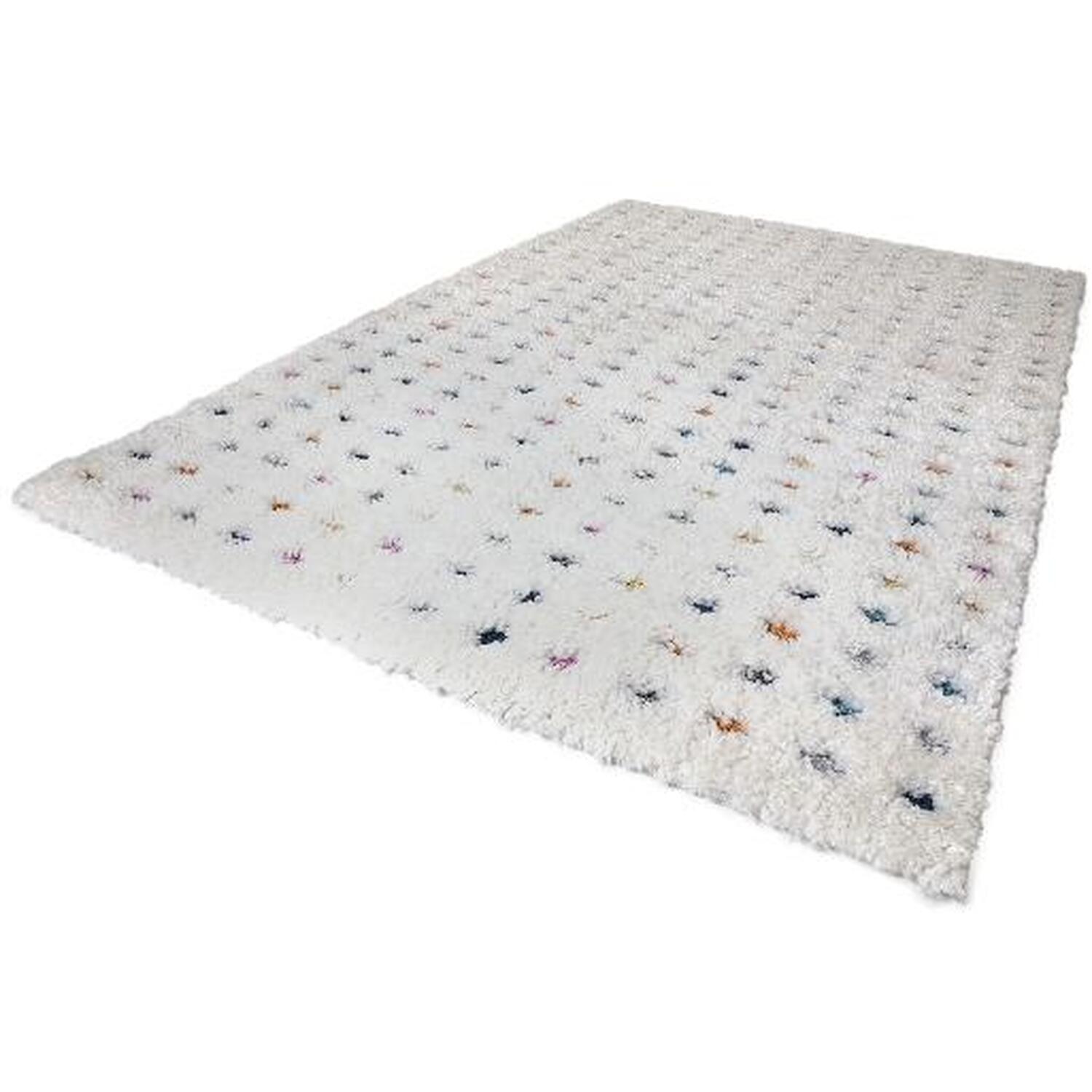 Arianna White Multi Pastel Spot Rug 120cm Image 2