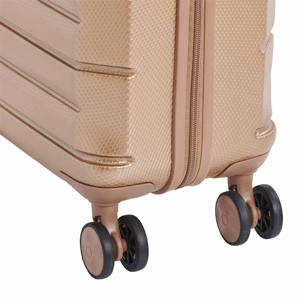 Wilko Hard Shell Suitcase Gold 21 inch Image 6