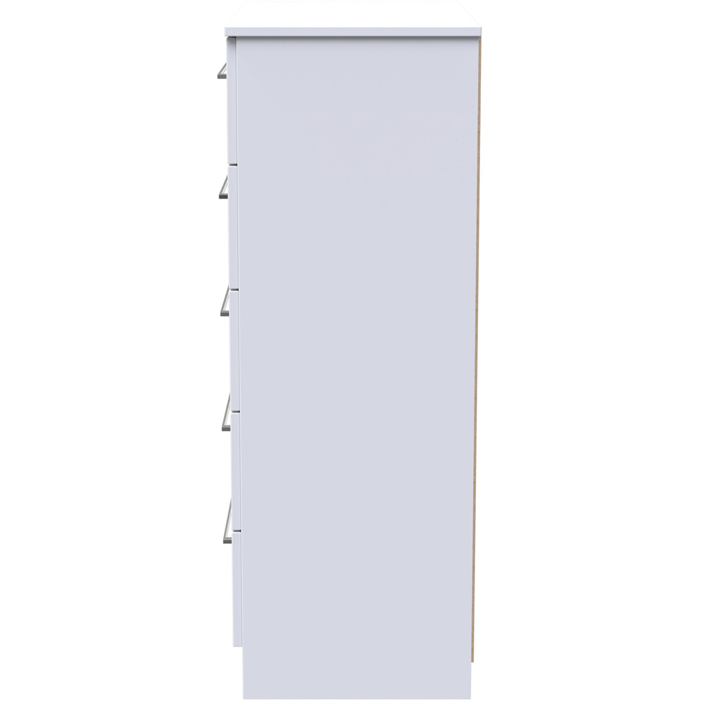 Crowndale Worcester 5 Drawer White Chest Ready Assembled Image 4