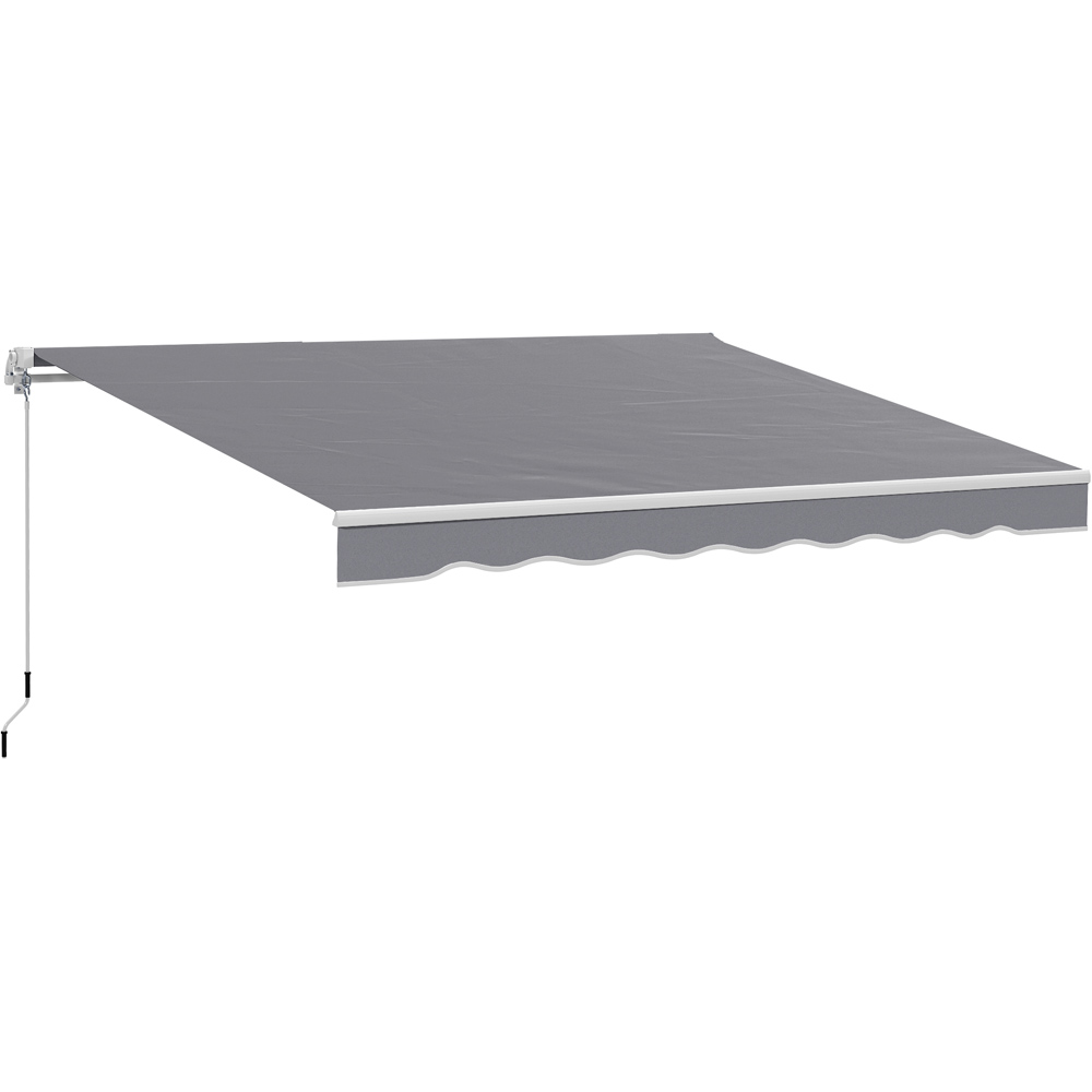 Outsunny 2.5 x 2m Dark Grey Retractable Canopy Image 2