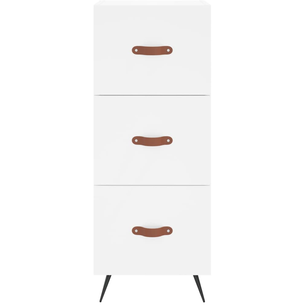 vidaXL 3 Drawer White Sideboard Image 6