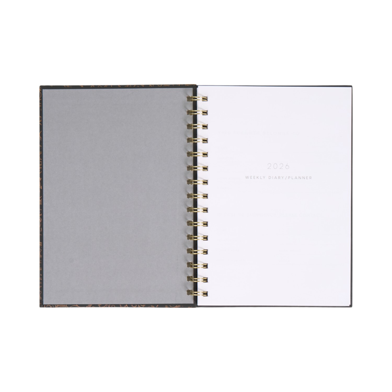 2026 Foiled Astrological Spiral Diary Image 2