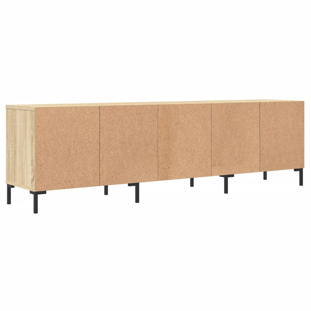vidaXL 3 Drawer 3 Shelf Sonoma Oak TV Cabinet Image 8