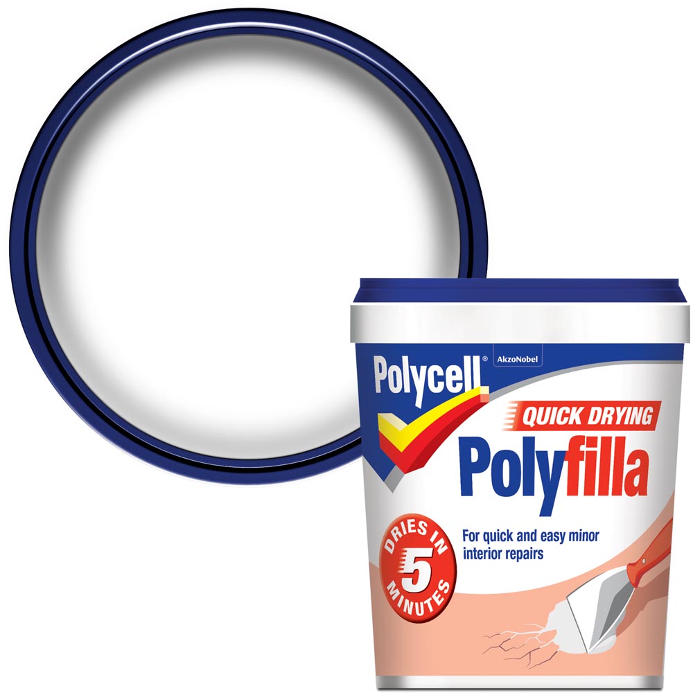 Polycell Quick Drying Polyfilla 1kg Image 1