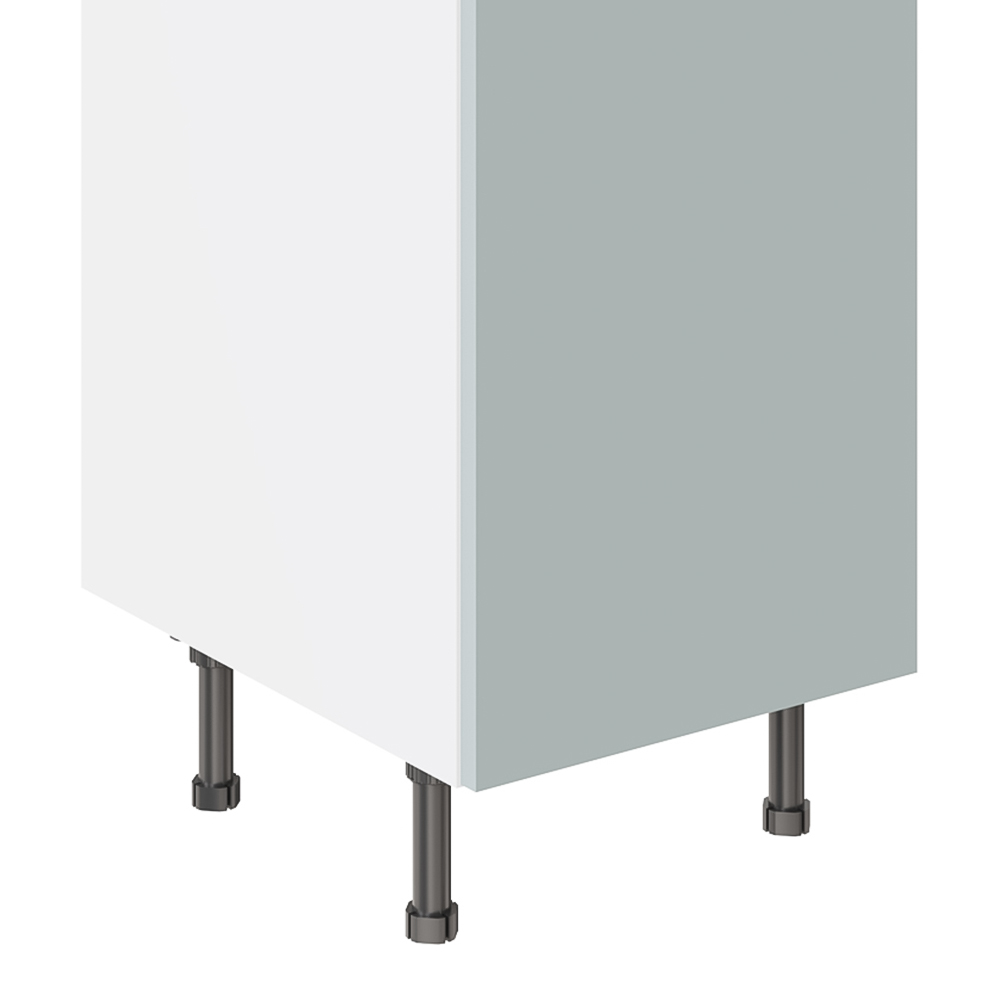 Kitchen Kit Slab Supermatt Aquamarine Base Kitchen Cabinet Flatpack 450mm Image 3