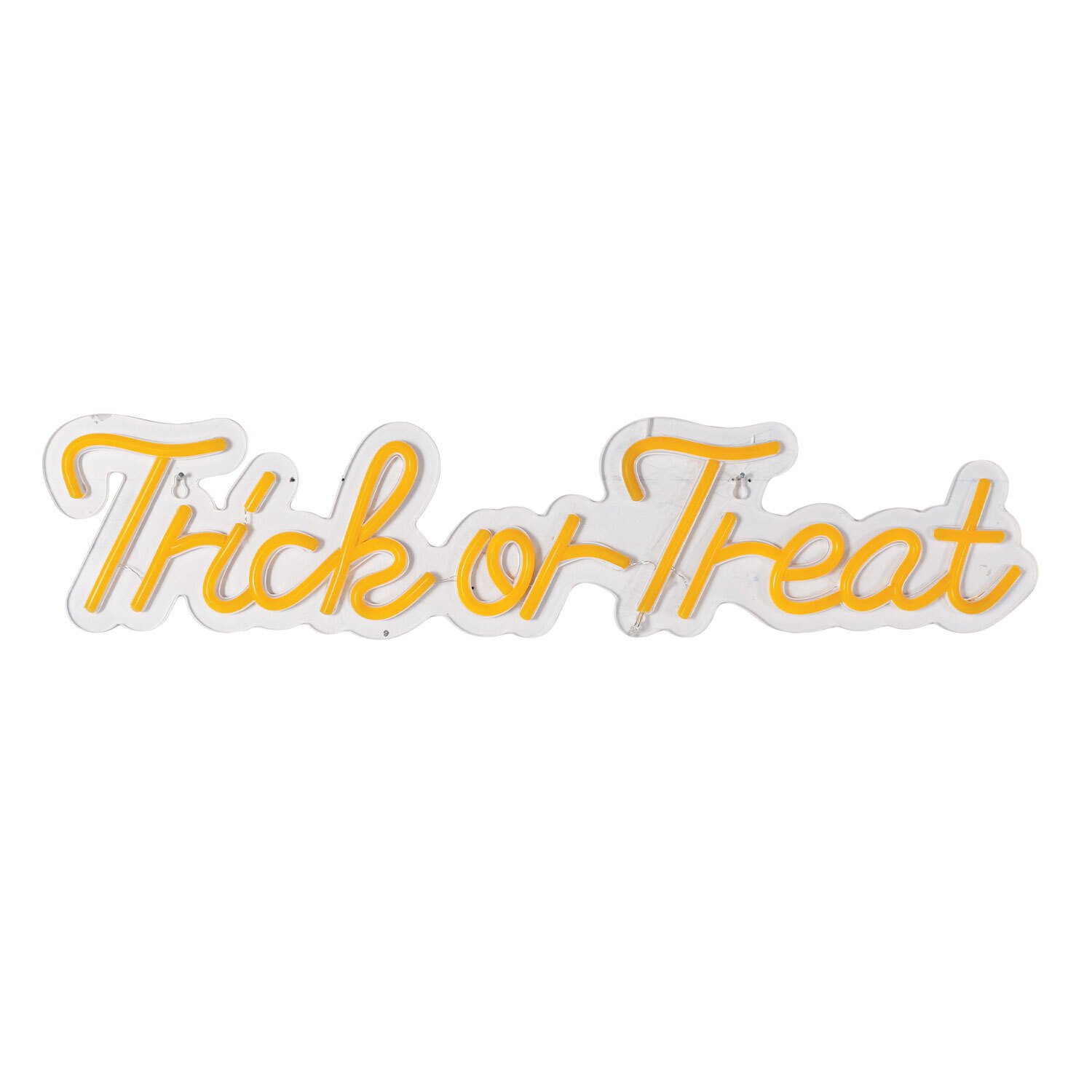 Halloween Slogan LED Sign Yellow Image 2