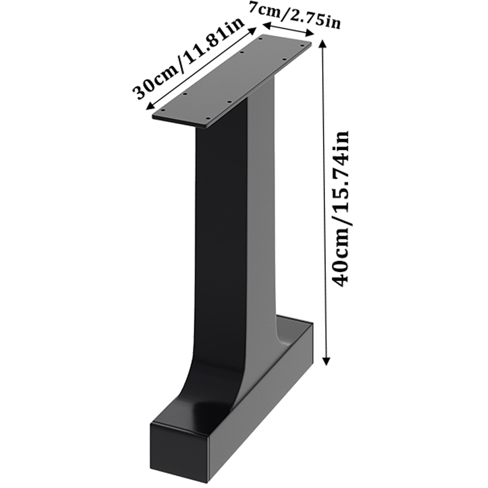 Living and Home Metal Furniture Leg 40cm 2 Pack Image 9