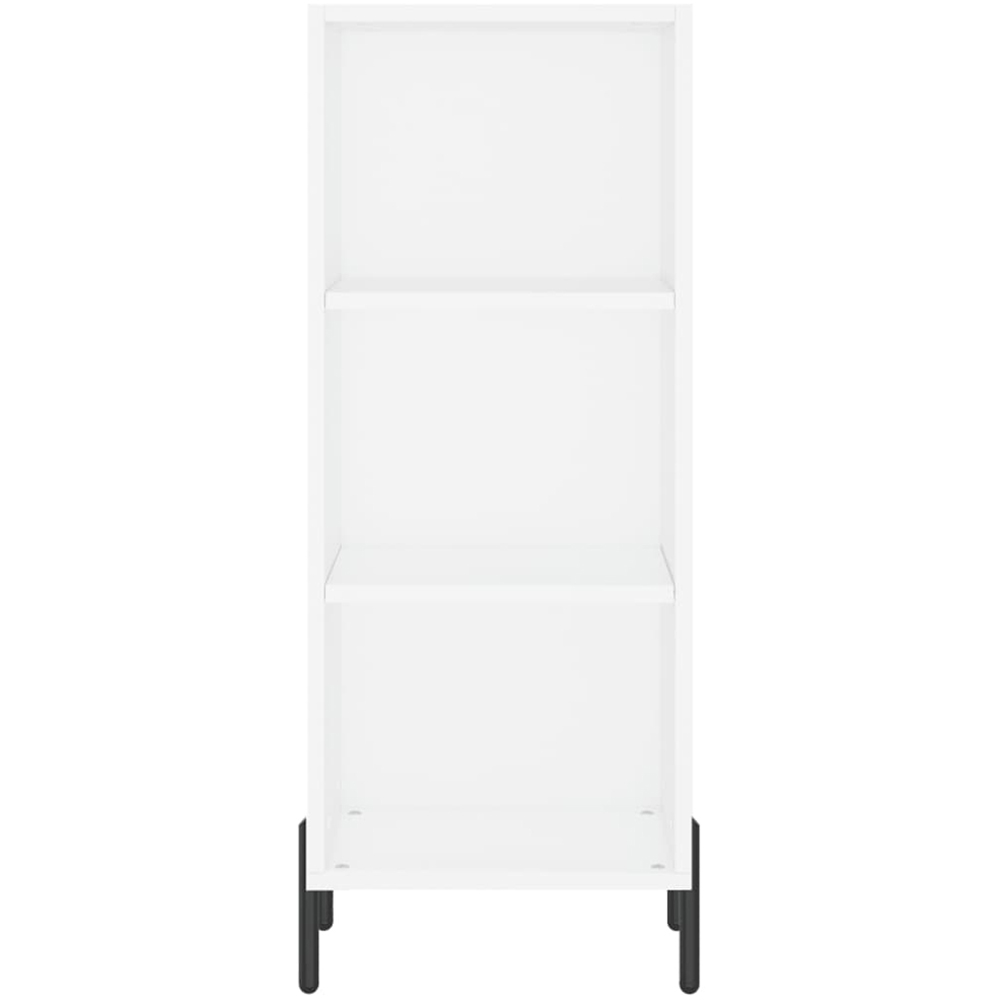 vidaXL Single Door 6 Shelf White Highboard Image 8