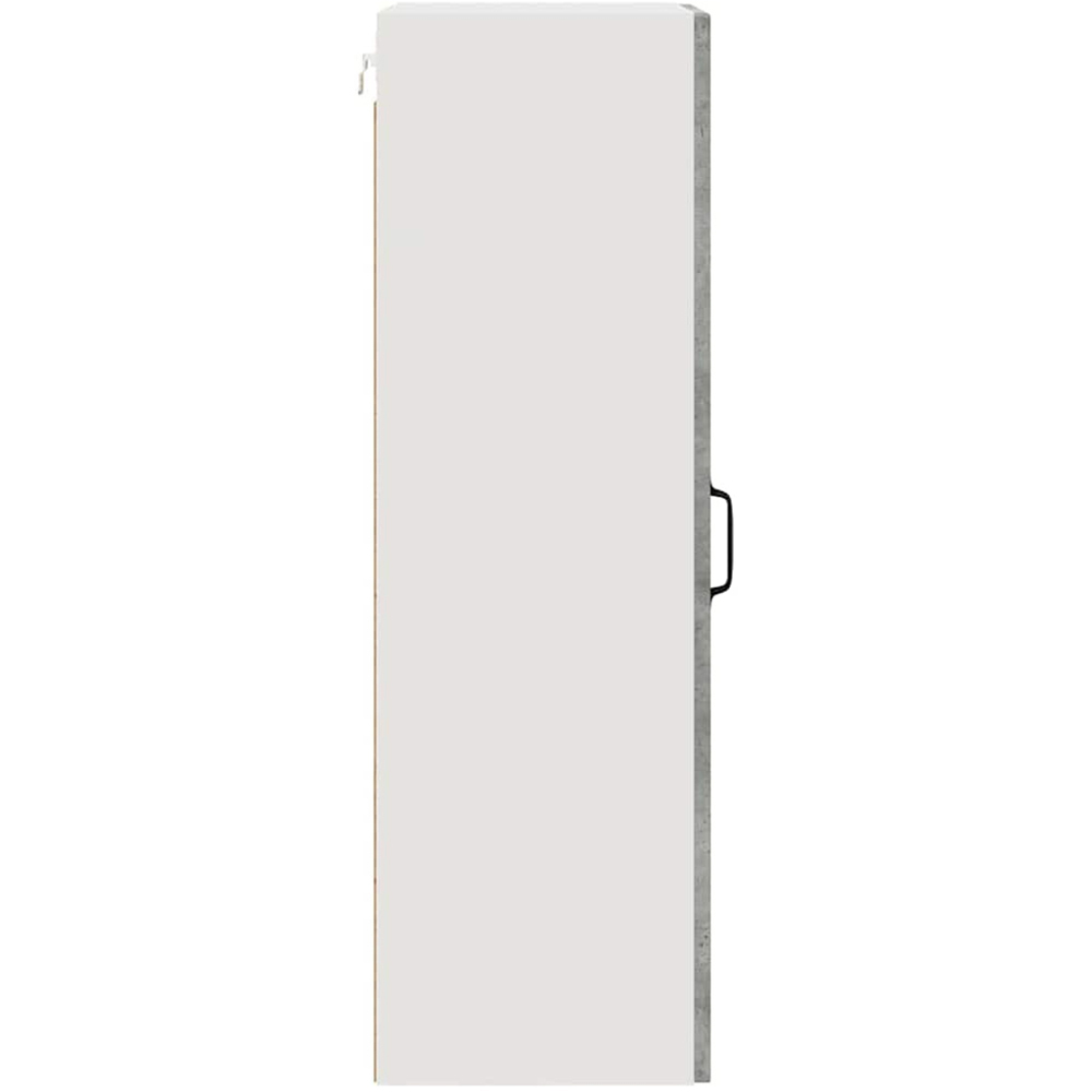 vidaXL Single Glass Door Concrete Grey Kitchen Wall Cabinet Image 6