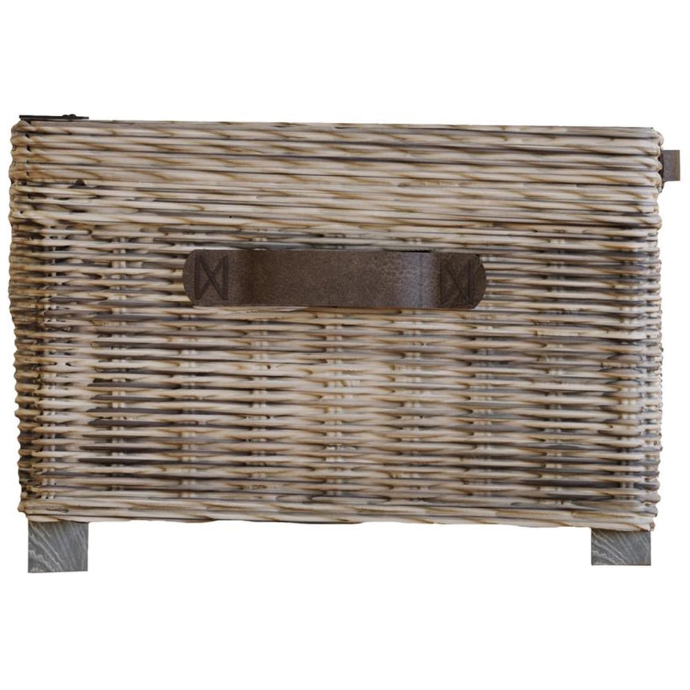 FWStyle Maya Light lime Wash Handmade Lift Up Storage Coffee Table Image 4