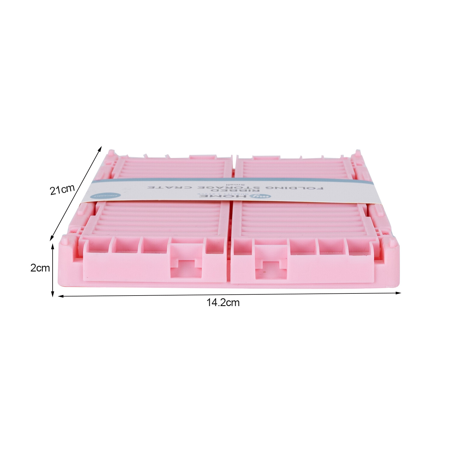 My Home Small Ribbed Foldable Storage Crate Image 13