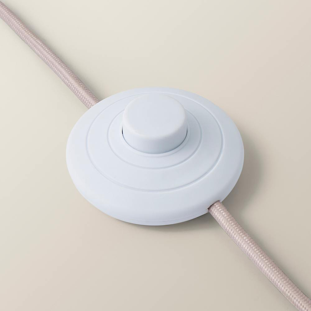 ValueLights Floral Pleated Shade Pastel Pink Bobbin LED Floor Lamp with Bulb Image 6