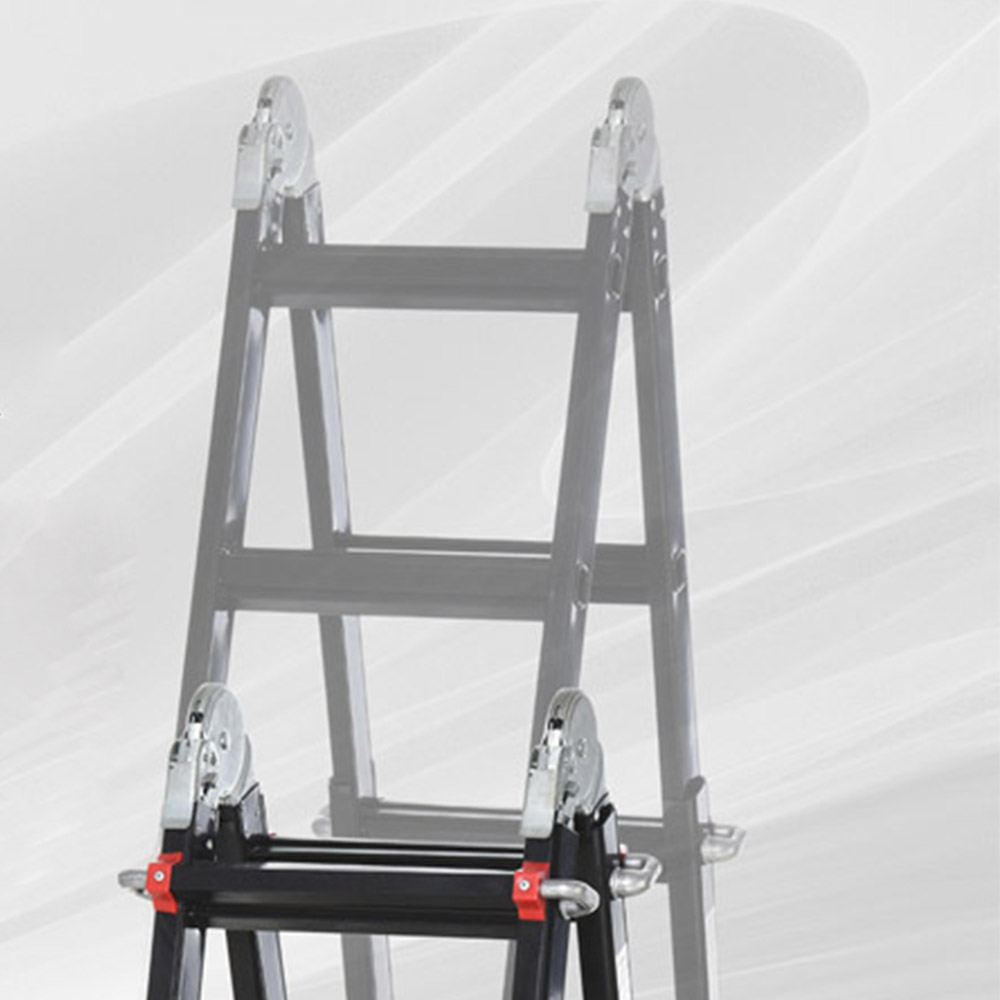 HOMCOM Aluminium Extendable Ladder 4m Image 7