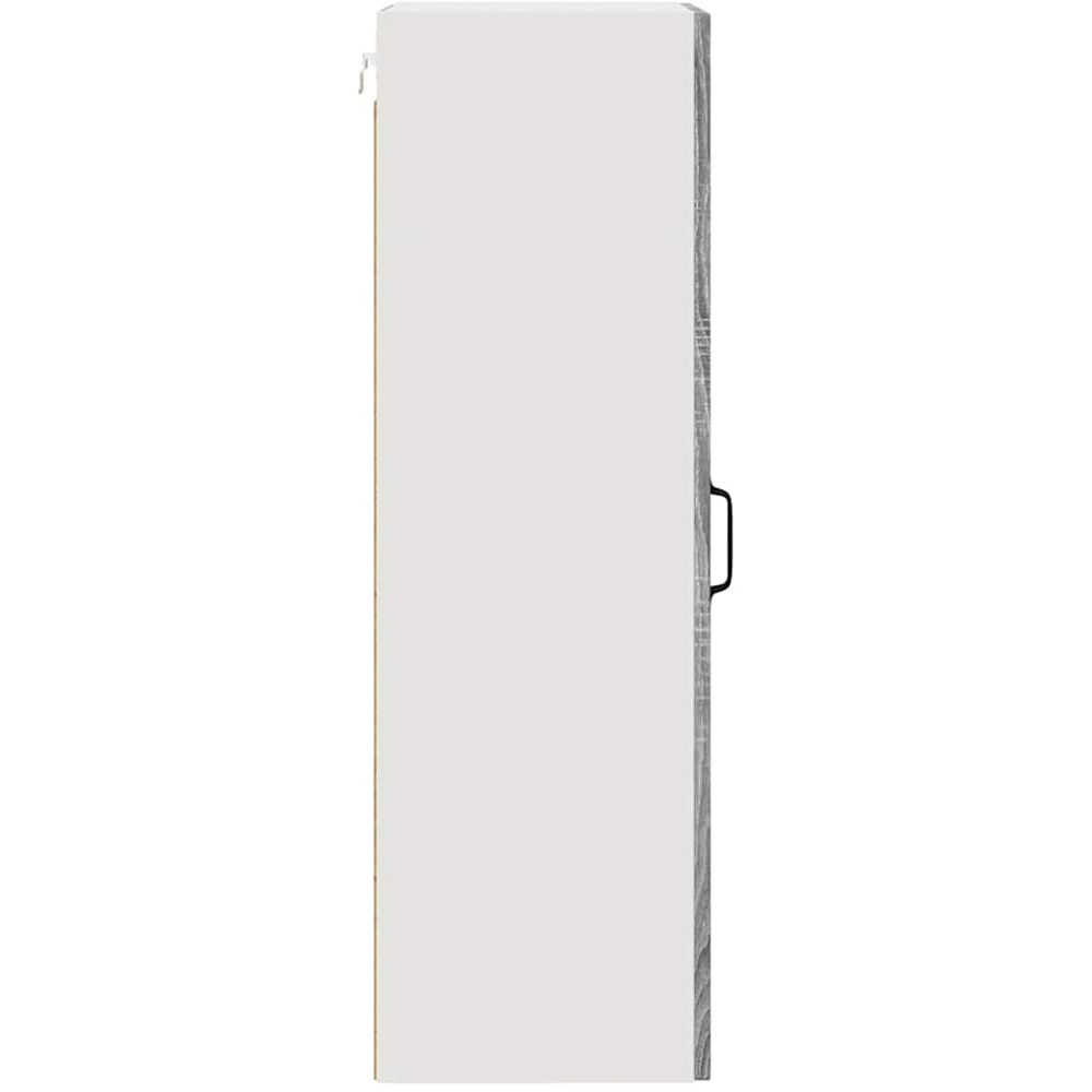 vidaXL Single Glass Door Grey Sonoma Kitchen Wall Cabinet Image 6