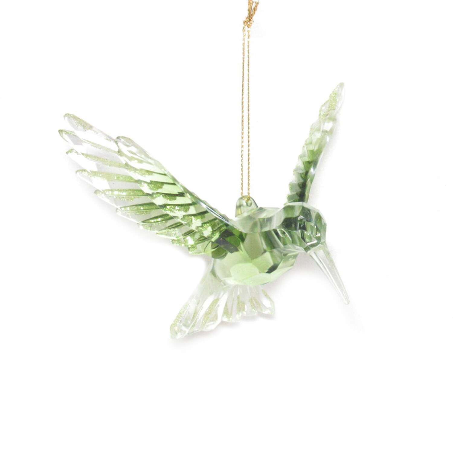 Ombre Green Hummingbird Hanging Decoration Image 5